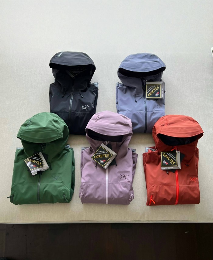 NIGO Arcteryx Men's Autumn and Winter Solid Color Waterproof Fabric Hooded Zipper Long Sleeve Jacket #nigo76354