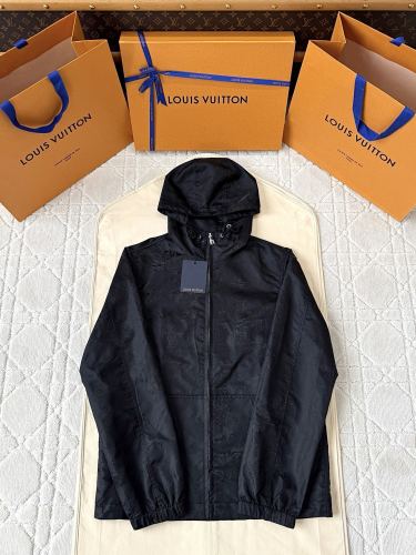 NIGO Louis Vuitton Men's Spring and Autumn Solid Color Logo Pattern Full Print Zipper Hooded Long Sleeve Jacket #nigo76377