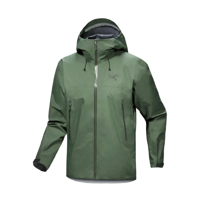 NIGO Arcteryx Men's Autumn and Winter Solid Color Waterproof Fabric Hooded Zipper Long Sleeve Jacket #nigo76354