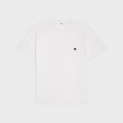NIGO Celine Triomphe Cotton Plain Knit Loose T-Shirt C Spring And Summer Men And Women Fashion Round Neck Short Sleeve Logo Embroidery T-Shirt #nigo81149