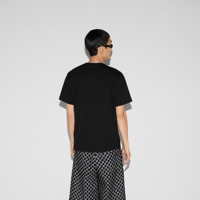 NIGO Gucci Men's Summer Solid Color Embroidered Letter Print Round Neck Cotton Short Sleeve T-Shirt #nigo76389