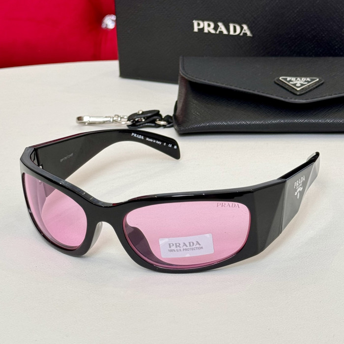 NIGO Prada Women's Logo Solid Color Acetate Irregular Shape Sunglasses Eyeglasses Glasses #nigo76399