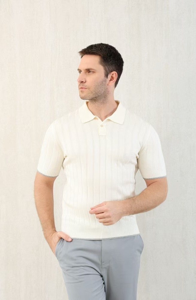 NIGO Brunello Cucinelli Men's Spring And Summer Solid Color Lapel Fitted Short Sleeve Polo Shirt Ngvp #nigo1447