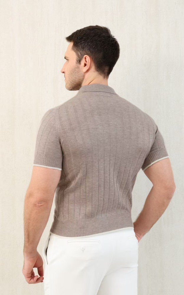 NIGO Brunello Cucinelli Men's Spring And Summer Solid Color Lapel Fitted Short Sleeve Polo Shirt Ngvp #nigo1447