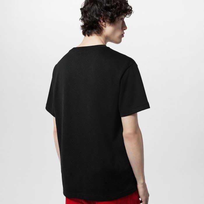 NIGO Louis Vuitton Men's Summer Solid Color Sleeve Cotton Round Neck Short Sleeve T-Shirt #nigo76419