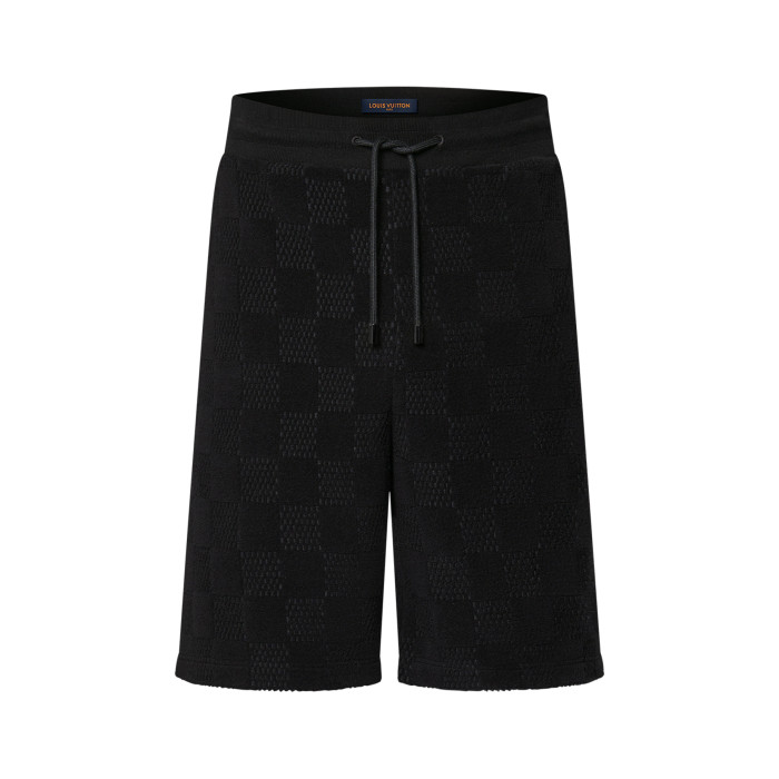 NIGO Louis Vuitton Men's Summer Black Embroidered Logo Printed Cotton Short Sleeve T-Shirt Casual Shorts Set Suit #nigo76435