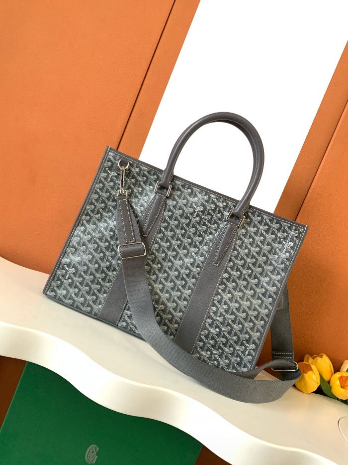 NIGO GOYARD Morvan Men's And Women's Y Word Old Flower Full Print Canvas Spell Cowhide Shoulder Crossbody Handbag Briefcase Bag Bags #nigo76426