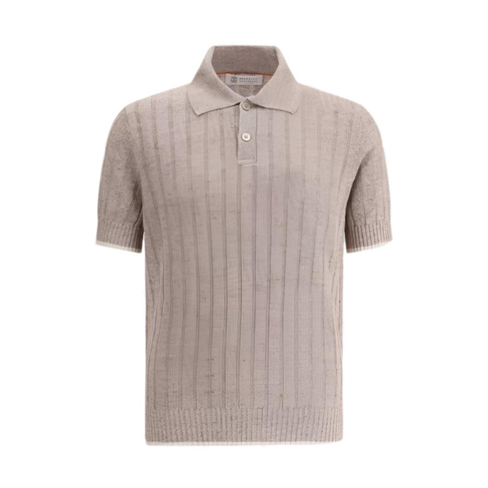 NIGO Brunello Cucinelli Men's Spring And Summer Solid Color Lapel Fitted Short Sleeve Polo Shirt Ngvp #nigo1447