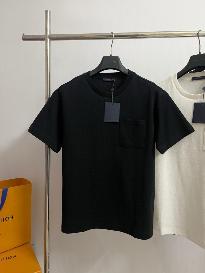 NIGO Louis Vuitton Men's Summer Solid Color Sleeve Cotton Round Neck Short Sleeve T-Shirt #nigo76419