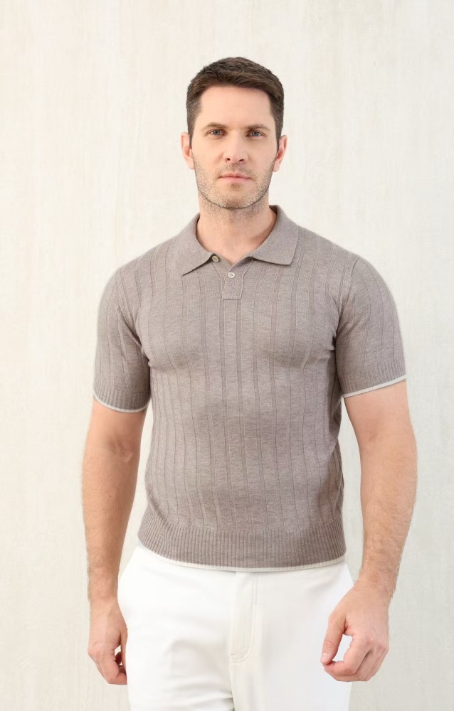 NIGO Brunello Cucinelli Men's Spring And Summer Solid Color Lapel Fitted Short Sleeve Polo Shirt Ngvp #nigo1447