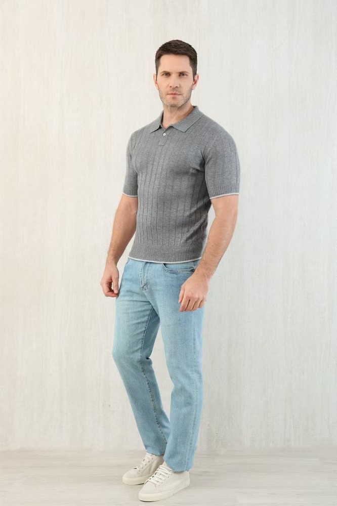 NIGO Brunello Cucinelli Men's Spring And Summer Solid Color Lapel Fitted Short Sleeve Polo Shirt Ngvp #nigo1447