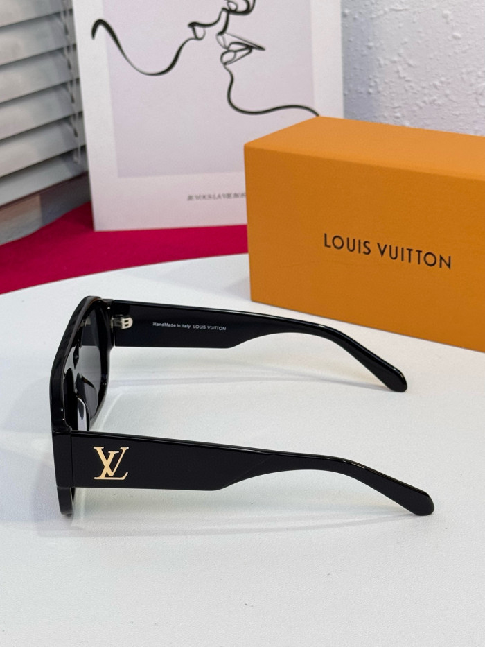 NIGO Louis Vuitton LV CLASH PILOT Men's Solid Color Acetate Metal Logo Embellished Aviator Style Sunglasses Eyeglasses Glasses #nigo76423