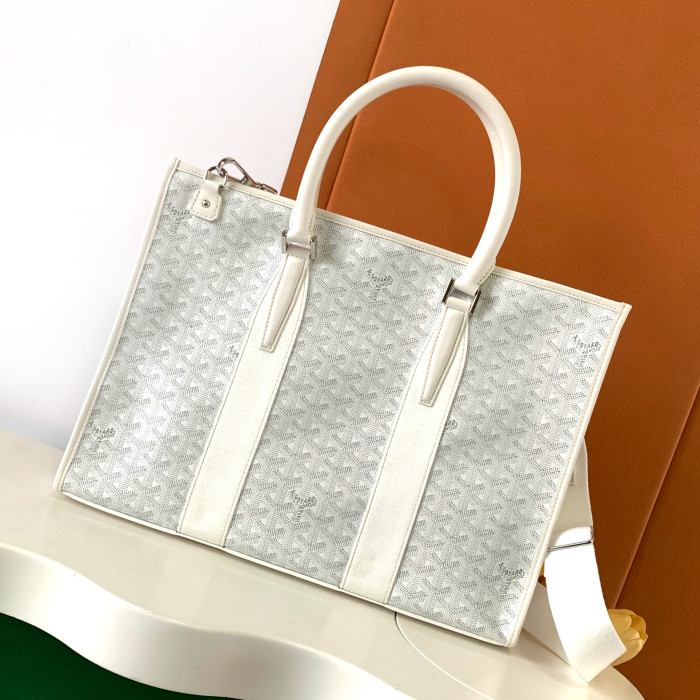 NIGO GOYARD Morvan Men's And Women's Y Word Old Flower Full Print Canvas Spell Cowhide Shoulder Crossbody Handbag Briefcase Bag Bags #nigo76426