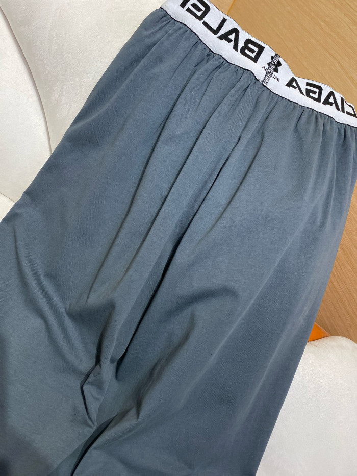 NIGO Balenciaga Men's Spring And Fall Fashion Double Sided Layered Stretch Knit Sweatpants Pants #nigo76416