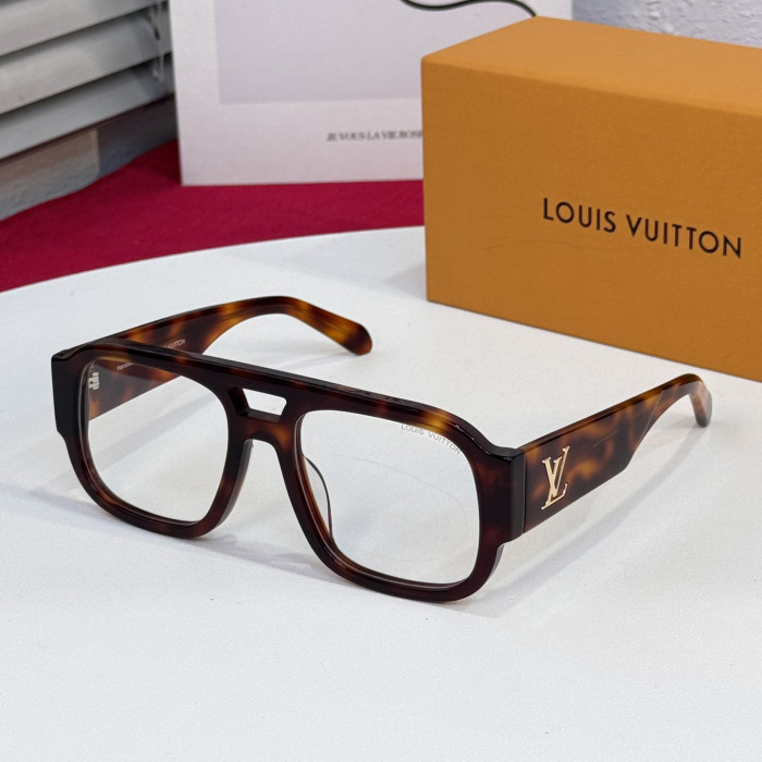 NIGO Louis Vuitton LV CLASH PILOT Men's Solid Color Acetate Metal Logo Embellished Aviator Style Sunglasses Eyeglasses Glasses #nigo76423