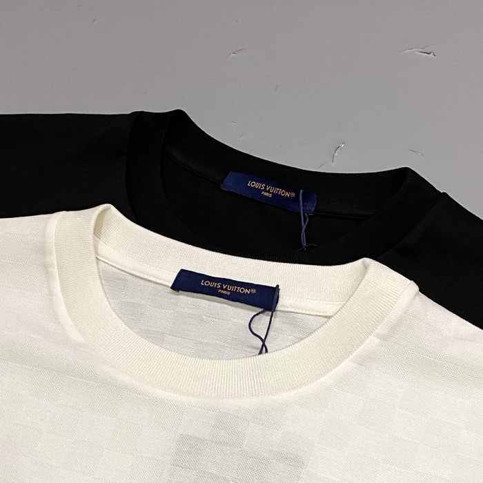NIGO Louis Vuitton Men's Summer Solid Color Letter Logo Round Neck Cotton Short Sleeve T-Shirt #nigo76428