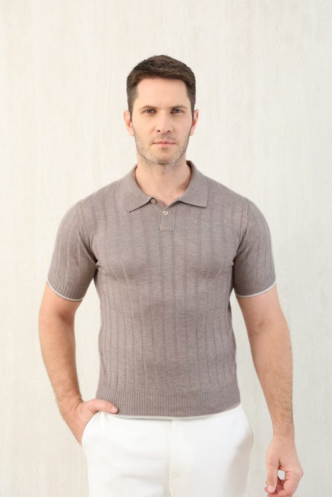 NIGO Brunello Cucinelli Men's Spring And Summer Solid Color Lapel Fitted Short Sleeve Polo Shirt Ngvp #nigo1447