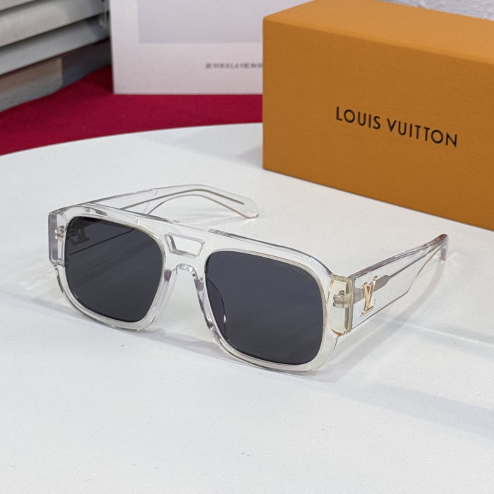 NIGO Louis Vuitton LV CLASH PILOT Men's Solid Color Acetate Metal Logo Embellished Aviator Style Sunglasses Eyeglasses Glasses #nigo76423