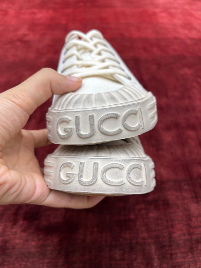NIGO Gucci Men's Round Toe Comfort Webbing Thick Sole Low Top Sneakers Shoes #nigo76413