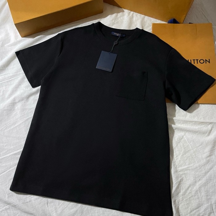 NIGO Louis Vuitton Men's Summer Solid Color Sleeve Cotton Round Neck Short Sleeve T-Shirt #nigo76419
