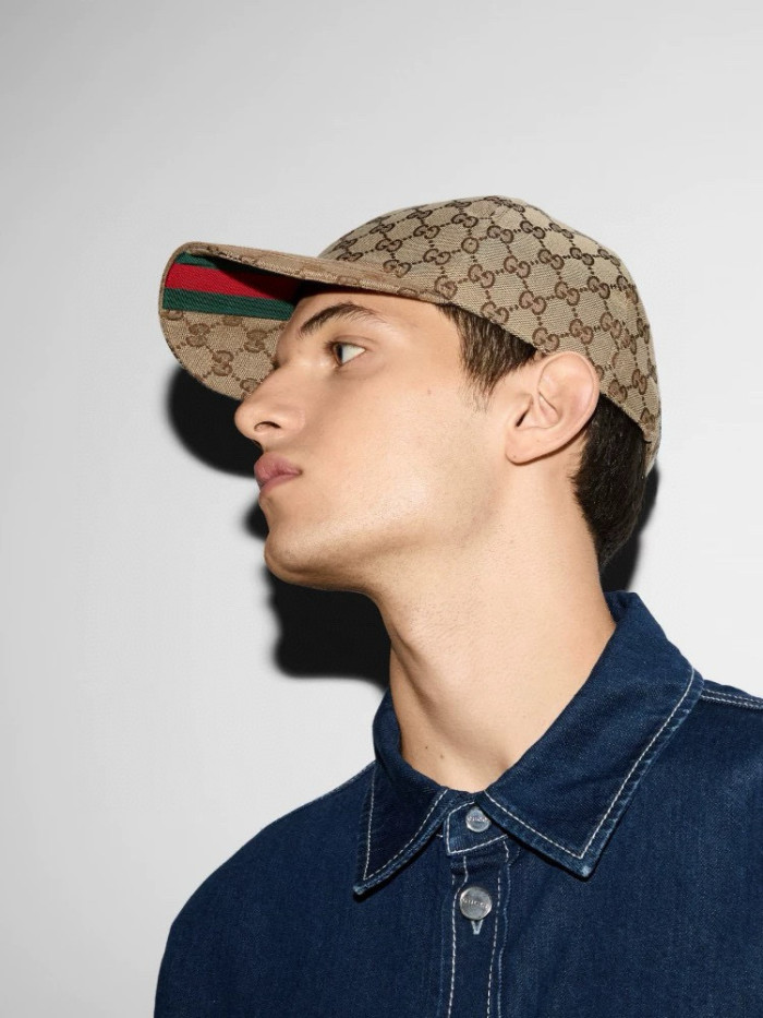 NIGO Gucci Decorative Striped Webbing Gg Canvas Baseball Cap Men Women Fashion Trend Embroidery Versatile Spring And Summer Casual Hats #nigo76443