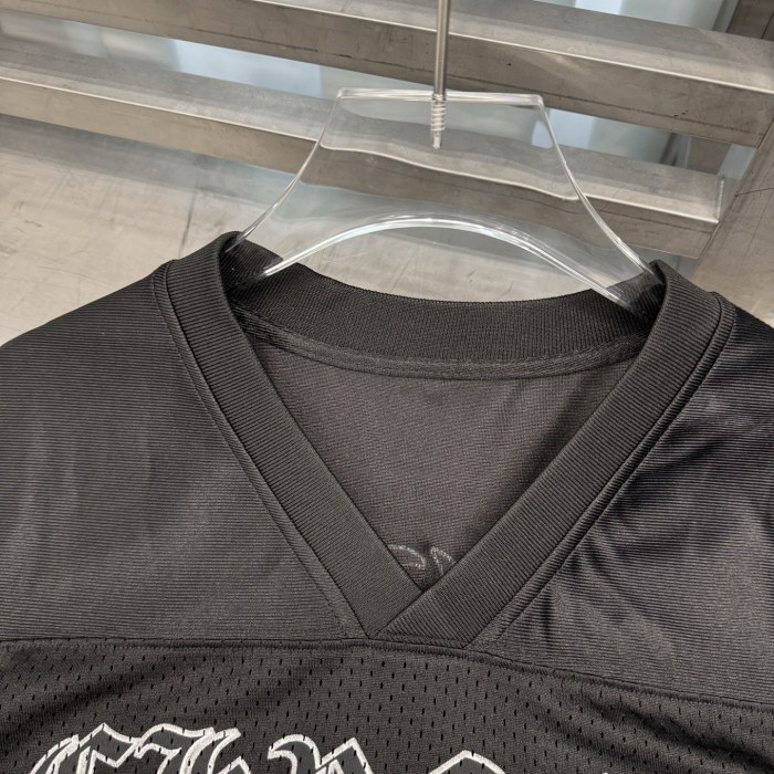 NIGO Chrome Hearts Men's Summer Solid Color Mesh Breathable Short Sleeve T-Shirt #nigo76437