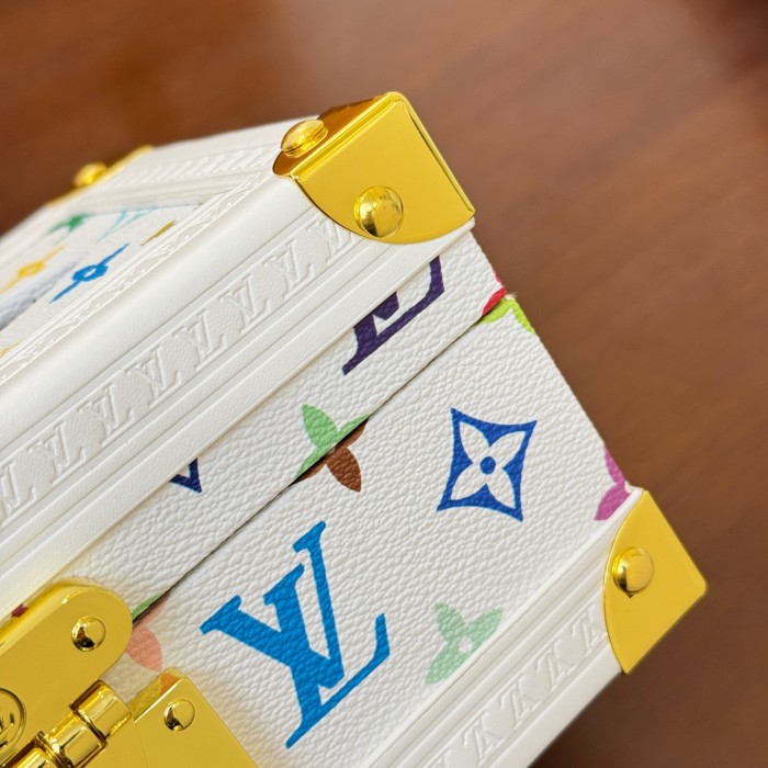 NIGO Louis Vuitton Monogrammed Printed Latch Closure Coated Canvas Organizer Tissue Box Hard Case Bag Bags #nigo76449