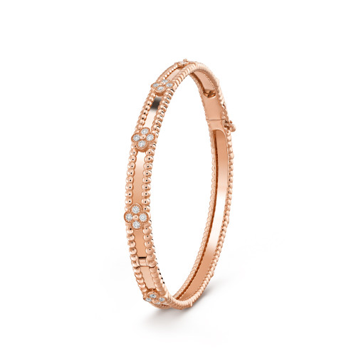 NIGO Van Cleef&Arpels Women's And Men's Clover Set Diamond Bracelet Luxury And Fashionable Jewelry Accessories Ngvp #nigo8394