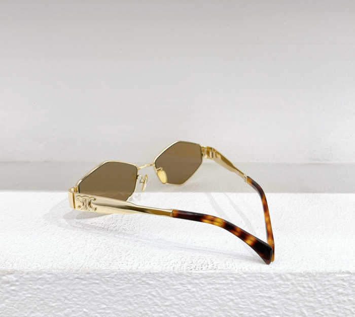 NIGO Celine Men's Women's Triomphe Metal 02 Logo Irregular Solid Color Sunglasses Eyeglasses Glasses #nigo81167
