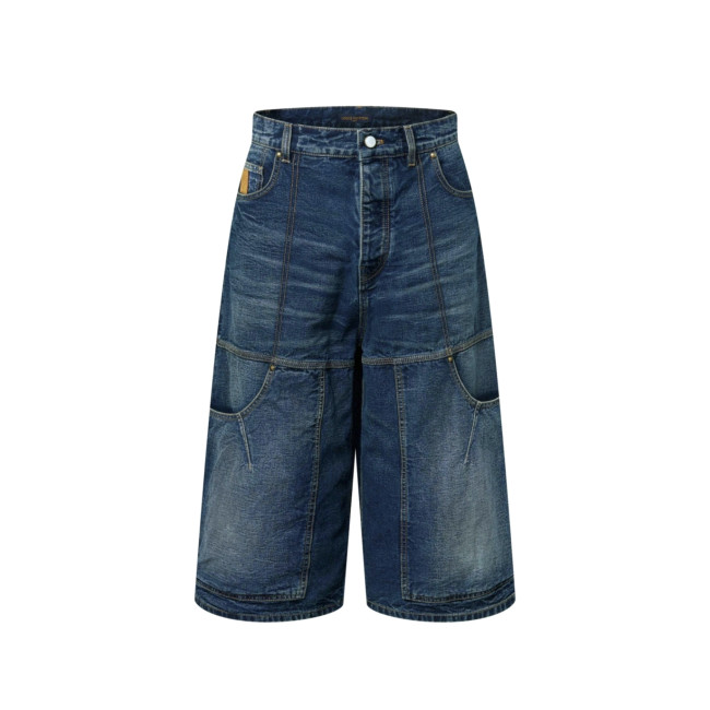 NIGO Louis Vuitton Men's Summer Solid Color Button Down Casual Jeans Pants #nigo76481