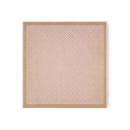 NIGO Louis Vuitton Women's Solid Color Logo Monogram Jacquard Wool Shawl Scarf #nigo76488