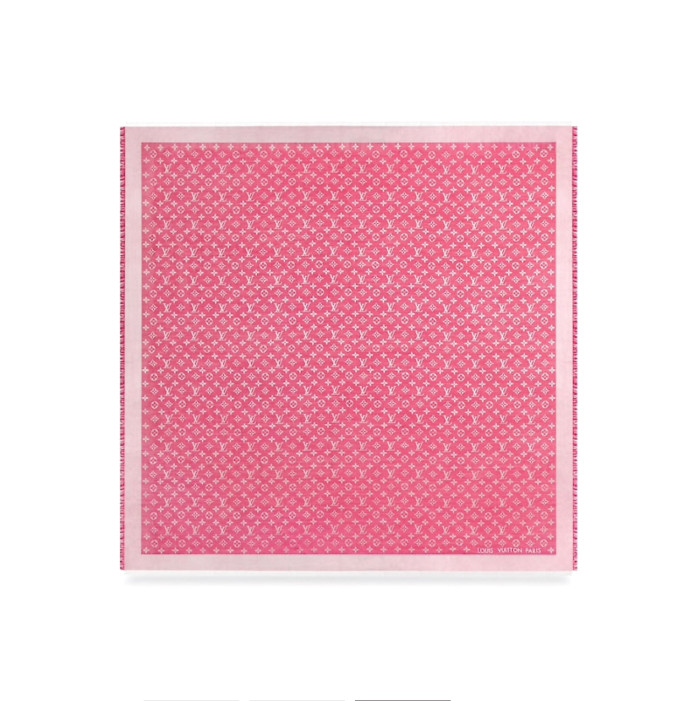 NIGO Louis Vuitton Women's Solid Color Logo Monogram Jacquard Wool Shawl Scarf #nigo76488