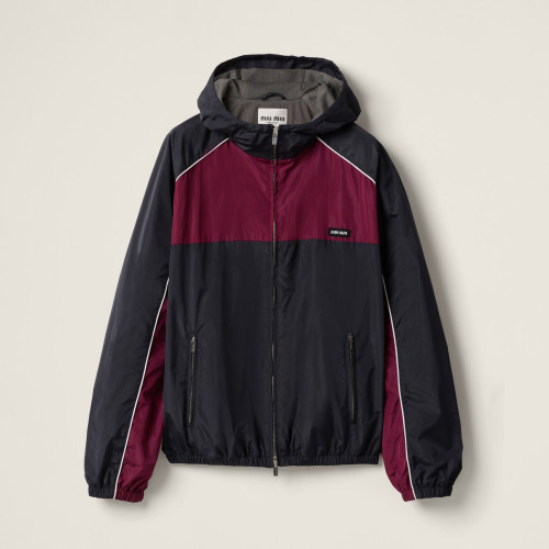 NIGO MiuMiu Men's And Women's Spring And Fall Color Collision Splicing Hooded Zipper Long Sleeved Jacket #nigo76496