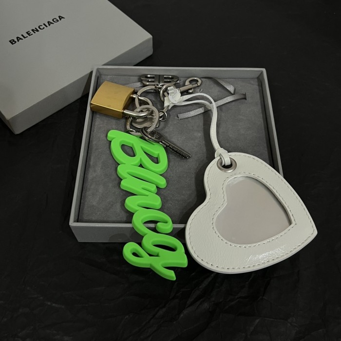 NIGO Balenciaga Metal Keychain Fashion High Street Letter Chain Bag Hanging Decoration Accessories #nigo76517