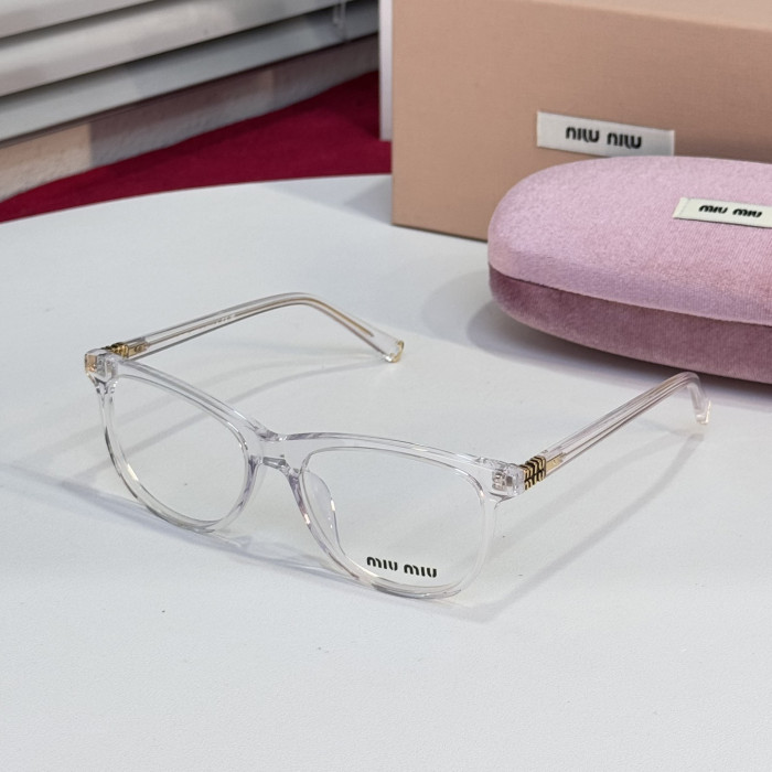 NIGO MiuMiu Women's Solid Color Legs Logo Design Acetate Square Optical Frames Sunglasses Optical Eyewear Glasses #nigo76492