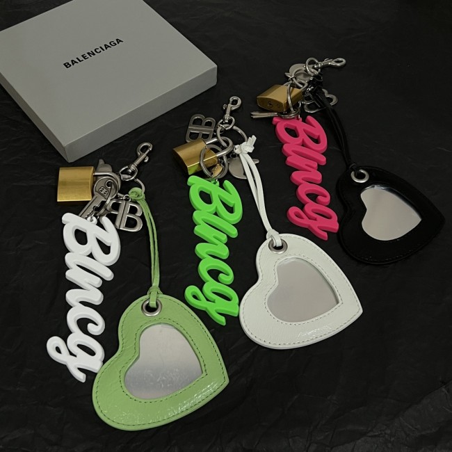 NIGO Balenciaga Metal Keychain Fashion High Street Letter Chain Bag Hanging Decoration Accessories #nigo76517