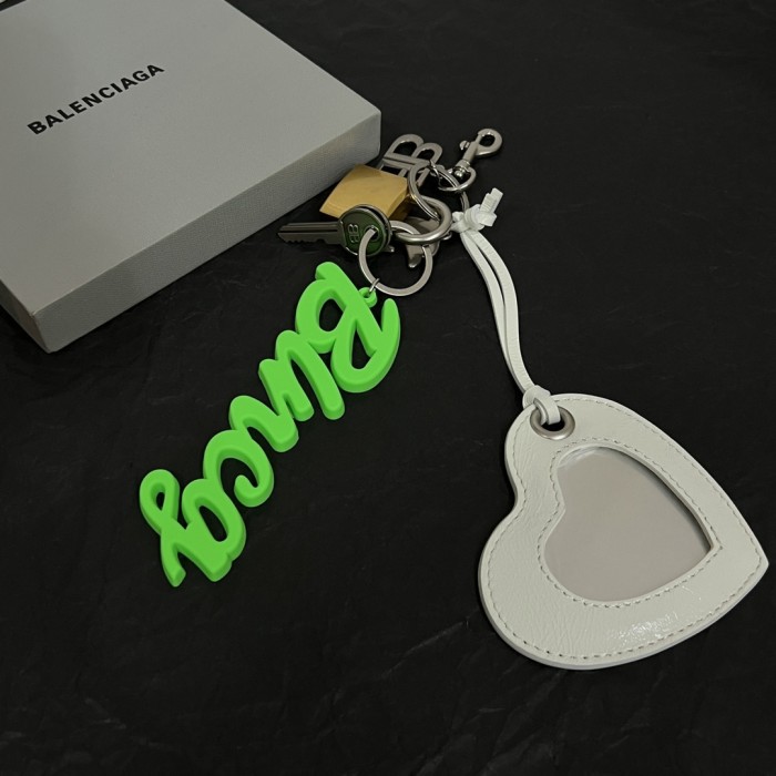 NIGO Balenciaga Metal Keychain Fashion High Street Letter Chain Bag Hanging Decoration Accessories #nigo76517