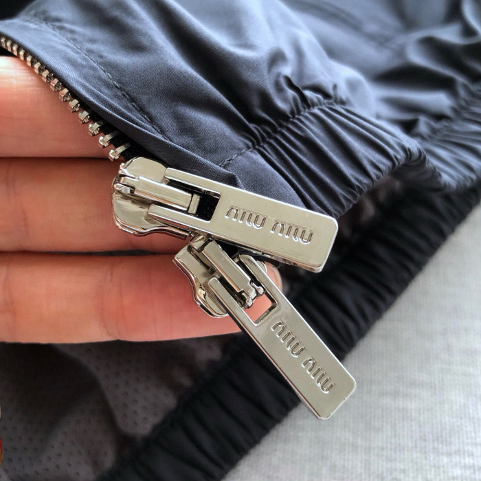 NIGO MiuMiu Men's And Women's Spring And Fall Color Collision Splicing Hooded Zipper Long Sleeved Jacket #nigo76496
