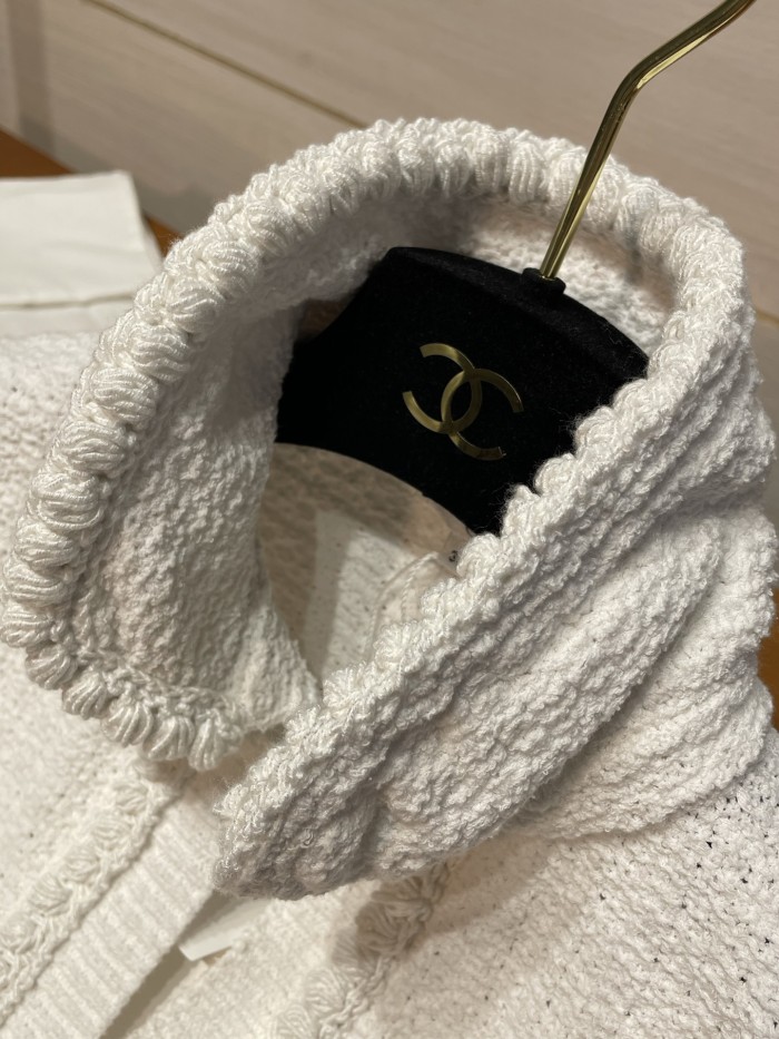 NIGO Chanel Women's Autumn and Winter Solid Color Lapel Knit Long Sleeve Jacket #nigo76495