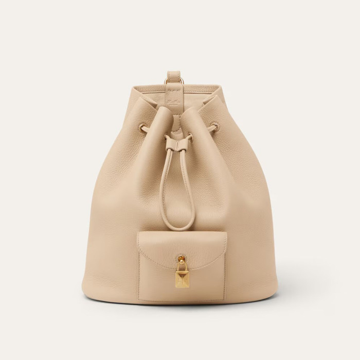NIGO Loro Piana Women's Solid Color Adjustable Shoulder Strap Extra Drawstring Shoulder Bag Bags #nigo76521