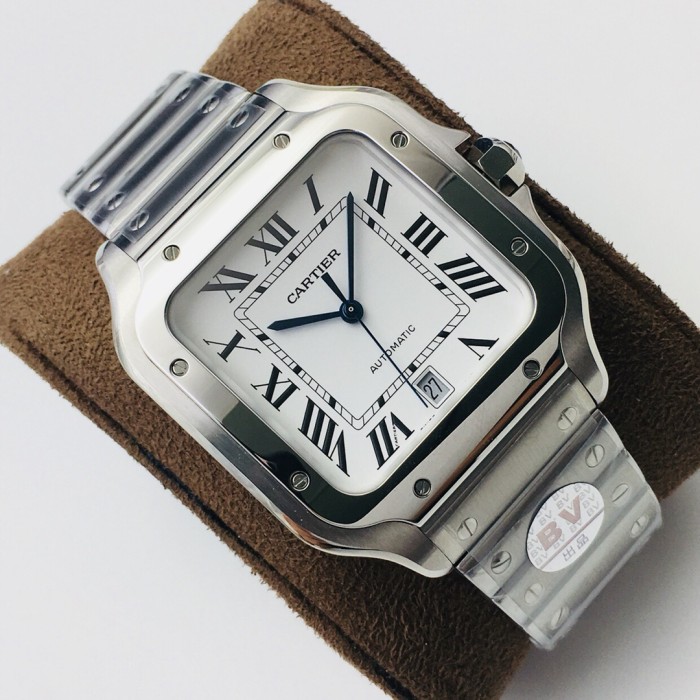 NIGO Cartier Santos De Cartier Watch Large Couple'S Watch Fashion Smartink Disassembly System Sapphire Cut Temperament Watch Accessories Thickness 9.08mm #nigo81214