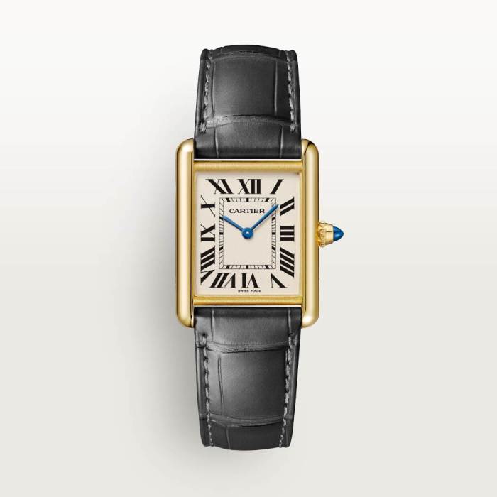 NIGO Cartier Tank Must De Cartier Watch Women's Large Gold And Silver Fashionable Temperament Watch #nigo81211