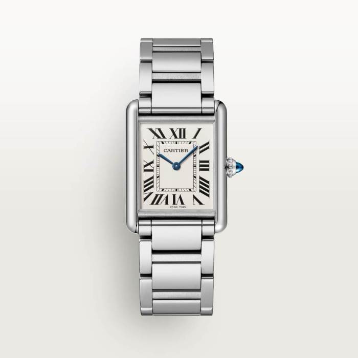 NIGO Cartier Tank Must De Cartier Watch Women's Large Gold And Silver Fashionable Temperament Watch #nigo81211
