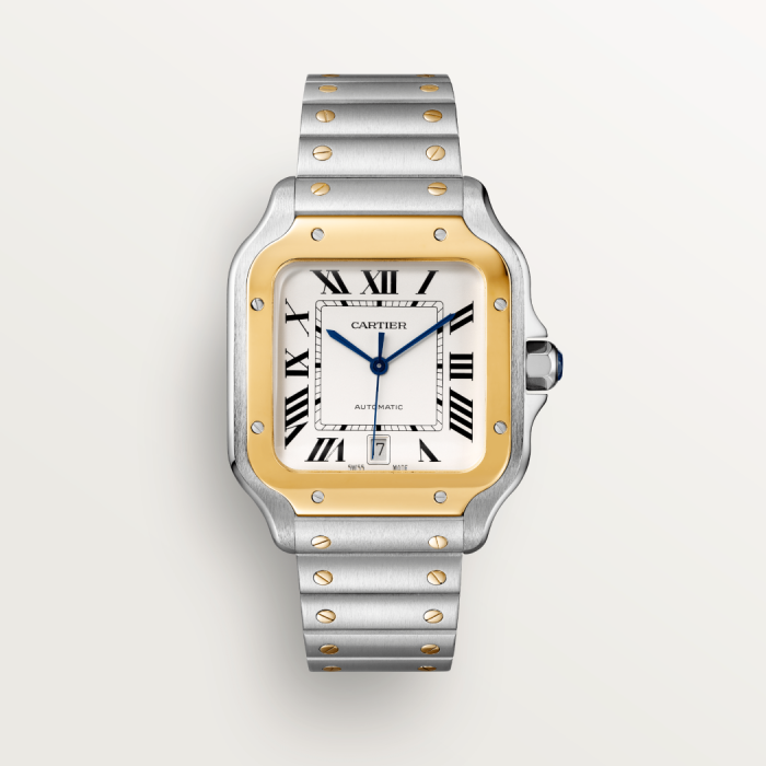 NIGO Cartier Santos De Cartier Watch Large Couple'S Watch Fashion Smartink Disassembly System Sapphire Cut Temperament Watch Accessories Thickness 9.08mm #nigo81214