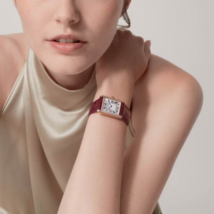 NIGO Cartier Tank Must De Cartier Watch Women's Large Gold And Silver Fashionable Temperament Watch #nigo81211