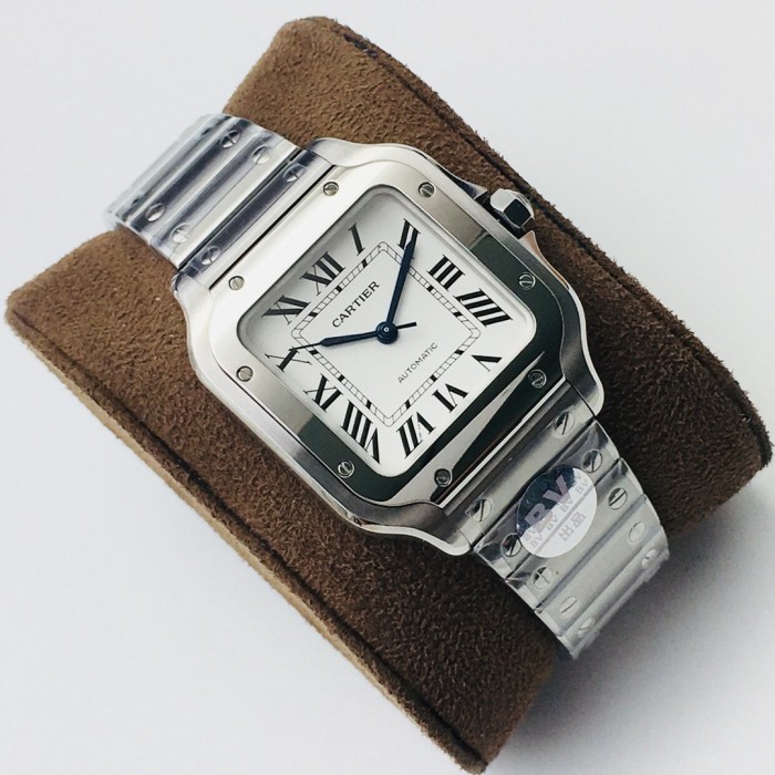 NIGO Cartier Santos De Cartier Watch Large Couple'S Watch Fashion Smartink Disassembly System Sapphire Cut Temperament Watch Accessories Thickness 9.08mm #nigo81214