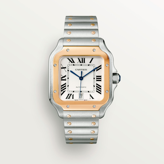 NIGO Cartier Santos De Cartier Watch Large Couple'S Watch Fashion Smartink Disassembly System Sapphire Cut Temperament Watch Accessories Thickness 9.08mm #nigo81214