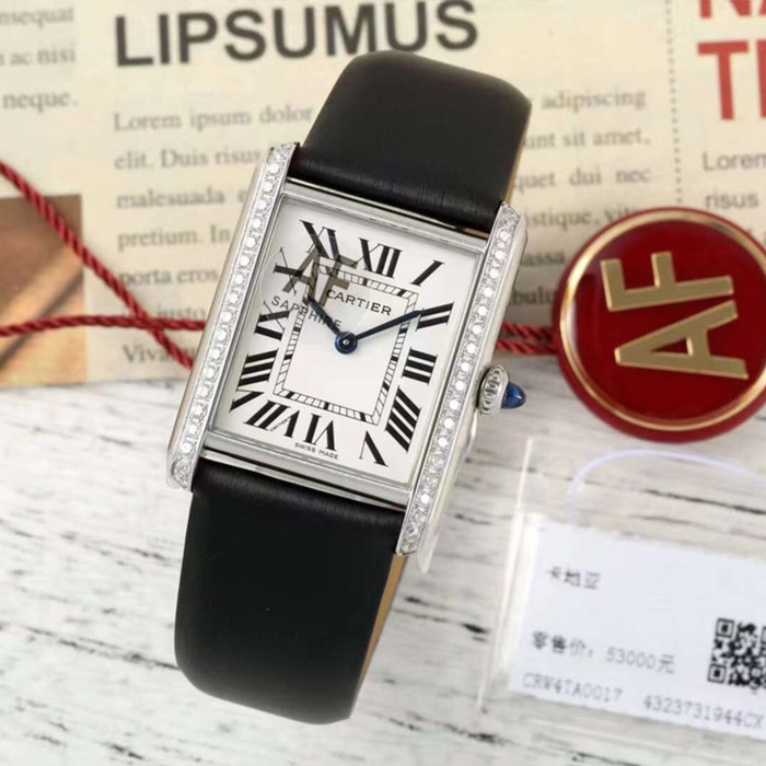 NIGO Cartier Tank Must De Cartier Watch Women's Large Gold And Silver Fashionable Temperament Watch #nigo81211