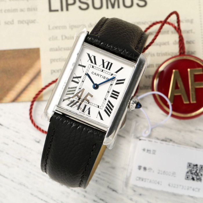 NIGO Cartier Tank Must De Cartier Watch Women's Large Gold And Silver Fashionable Temperament Watch #nigo81211