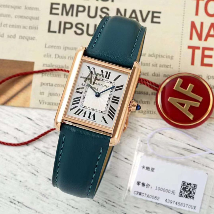 NIGO Cartier Tank Must De Cartier Watch Women's Large Gold And Silver Fashionable Temperament Watch #nigo81211